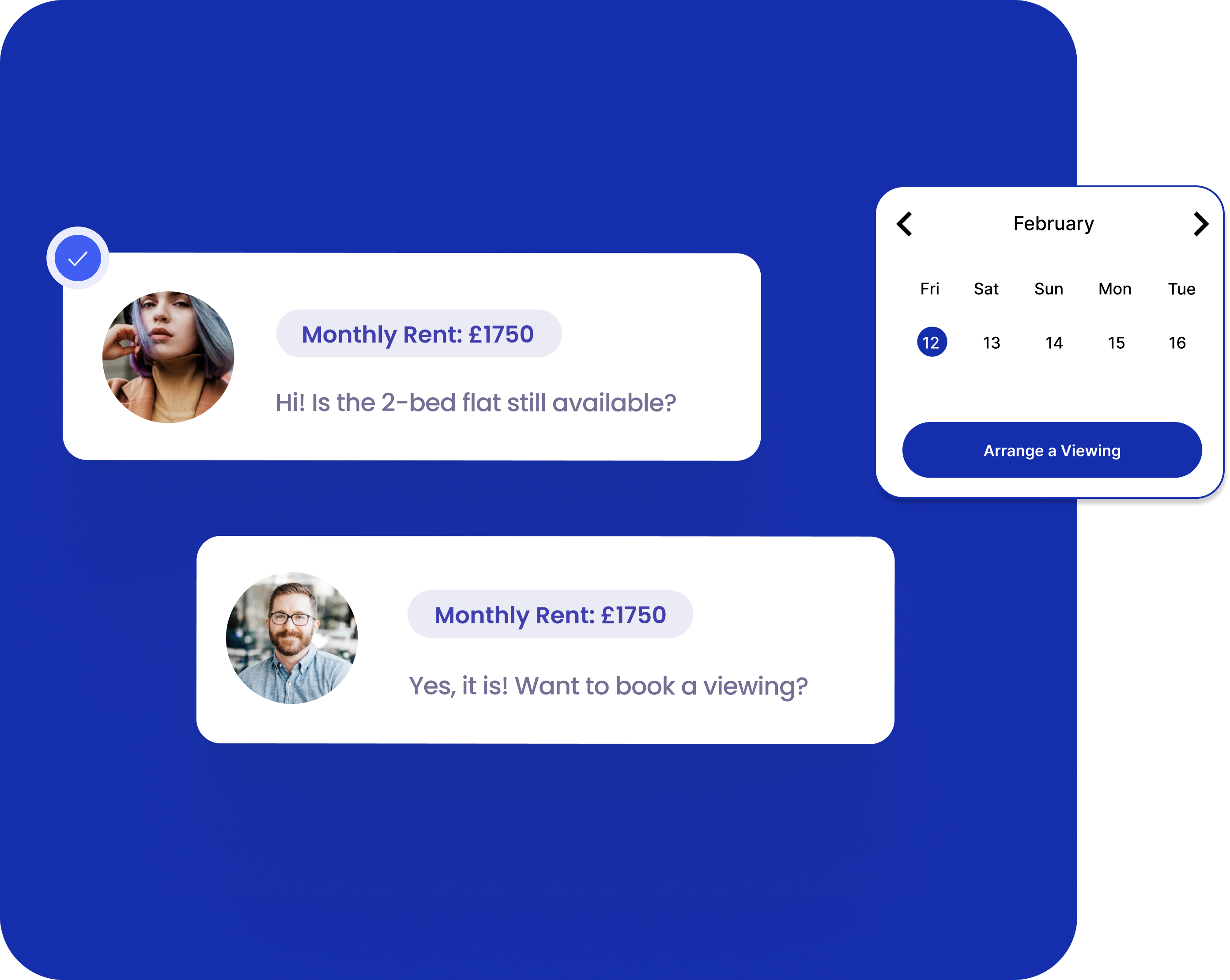 Connect, chat, book & confirm instantly